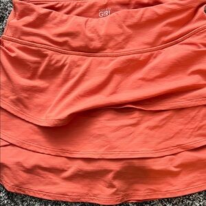 Athleta Girls Coral Tiered Skirt